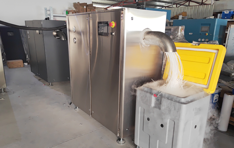 dry ice storage container